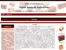 Tablet Screenshot of mindentegla.hu